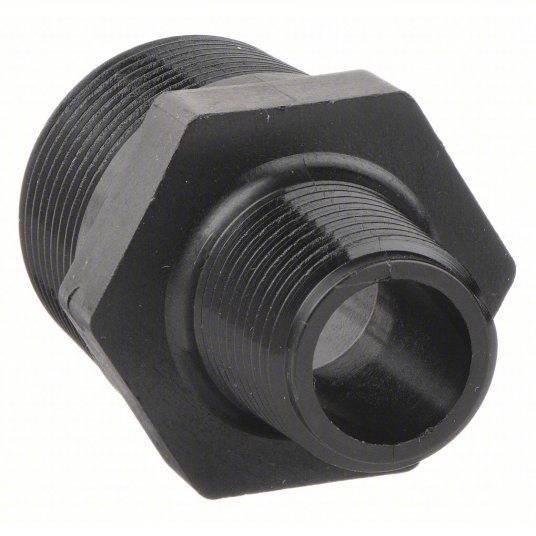 Straight, 3/4 in x 1/2 in Fitting Pipe Size, Schedule 80, Male NPT x Male NPT