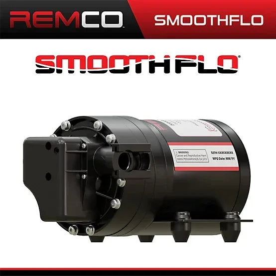 REMCO 7.0 GPM SmoothFlo FatBoy Soft Wash Pump, 100 PSI, Flo-IQ, 12V - Soft Wash Factory