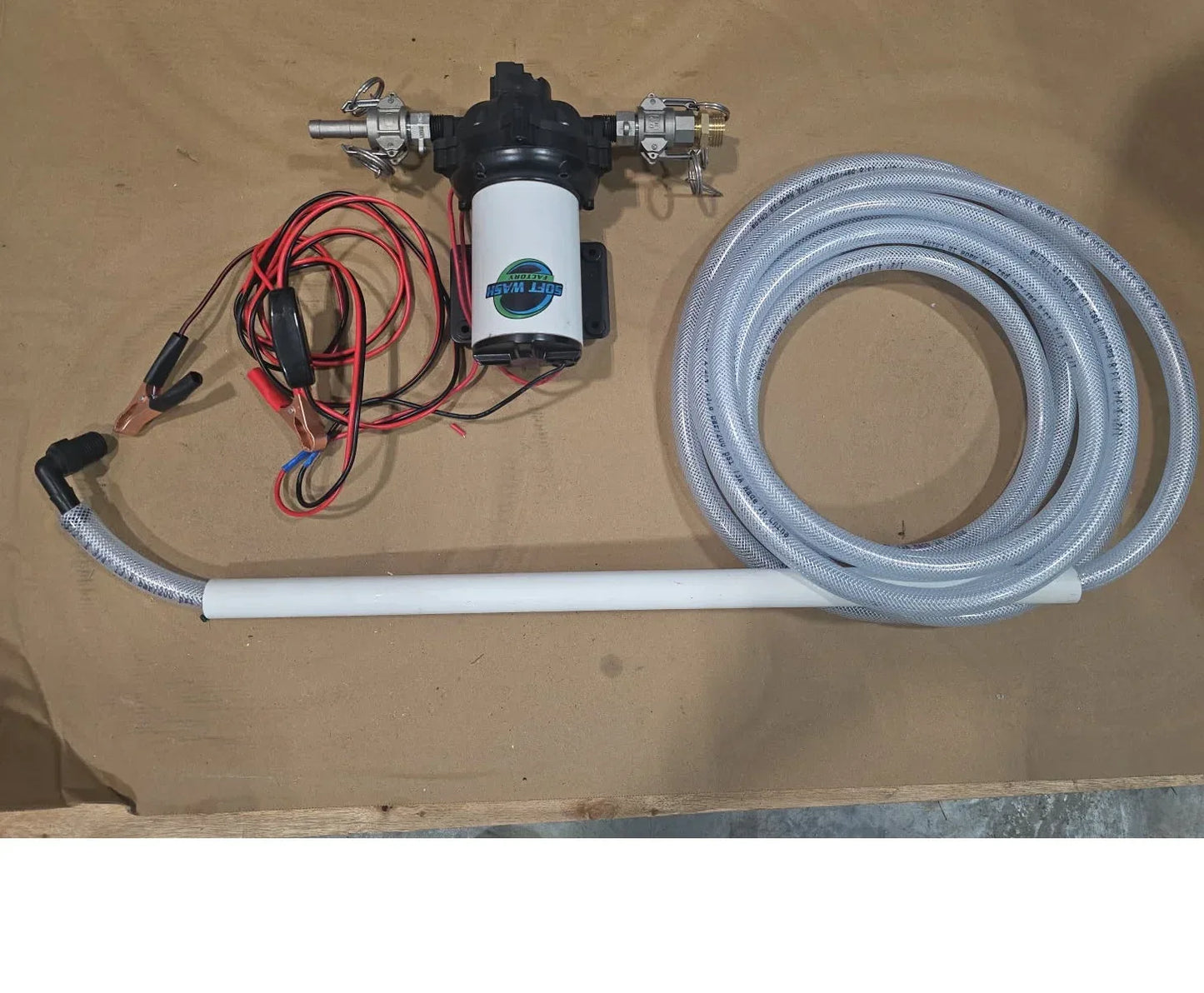 12 Volt Transfer Pump Kit 1/2" - Soft Wash Factory