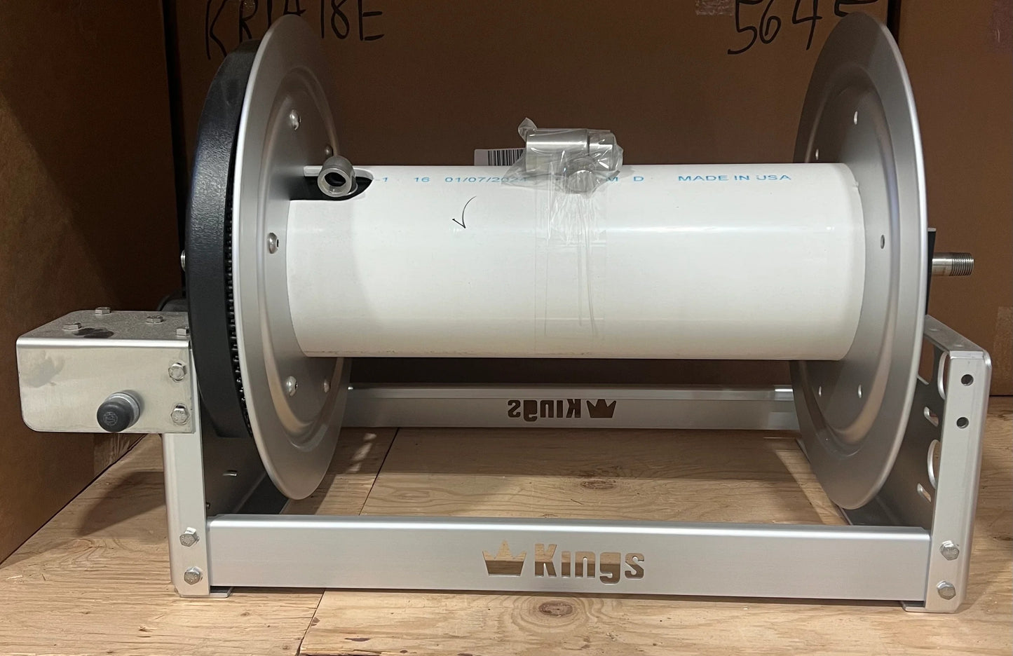 Kings Electric Hose Reel 18" Aluminum - Soft Wash Factory