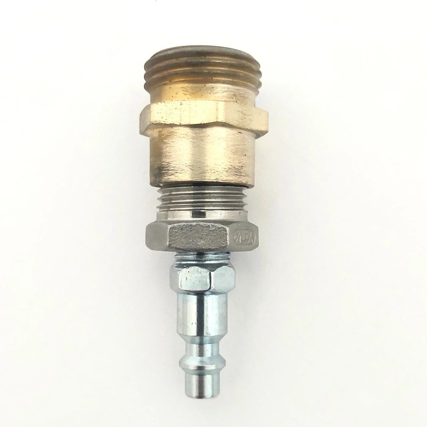 Line Blow Out Attachment 1/4" Air QC to 3/4" Garden Hose Male - Soft Wash Factory