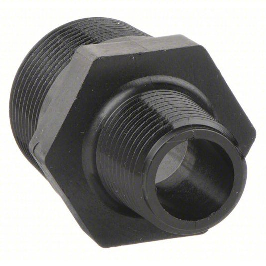 Straight, 3/4 in x 1/2 in Fitting Pipe Size, Schedule 80, Male NPT x Male NPT