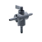 1/4" Barb 3-Way PVC Ball Valve With FKM Seals - Soft Wash Factory