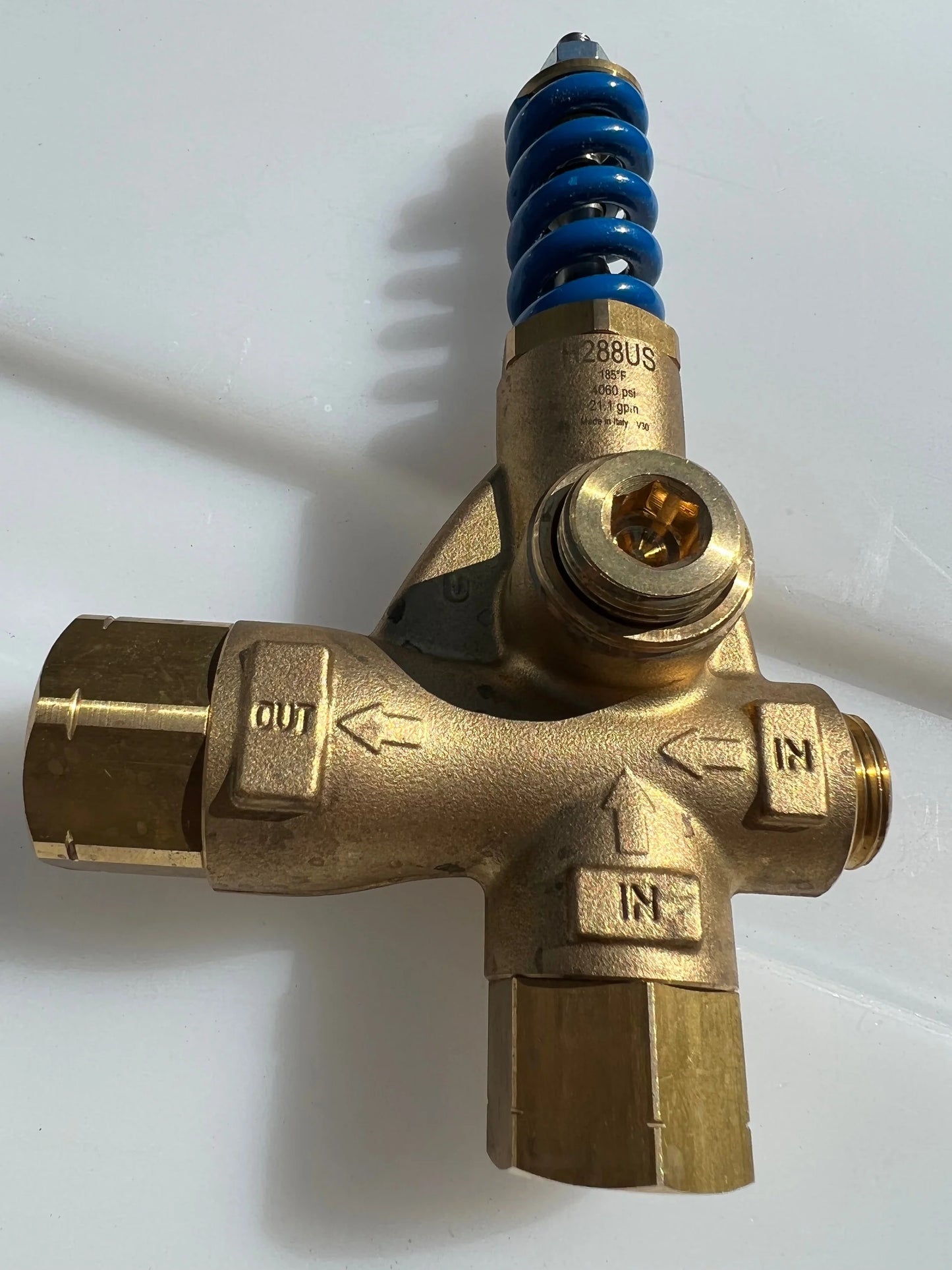 Blue Spring Unloader 1/2" YUB ZH288 - Soft Wash Factory