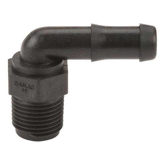 Hose Barb Polypropylene 90° Elbow MNPT - Soft Wash Factory