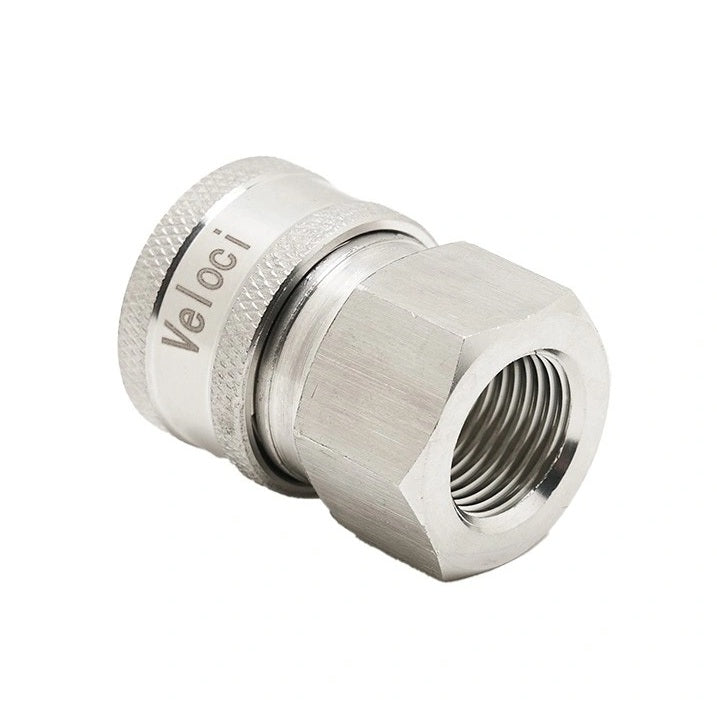 Veloci Stainless Steel Coupler FPT - Soft Wash Factory