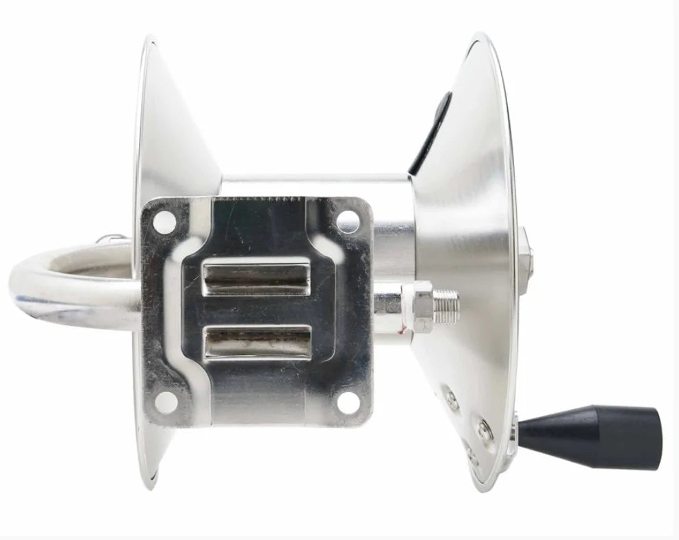 100' Stainless Hose Reel Pressure Washer 3/8" - Soft Wash Factory
