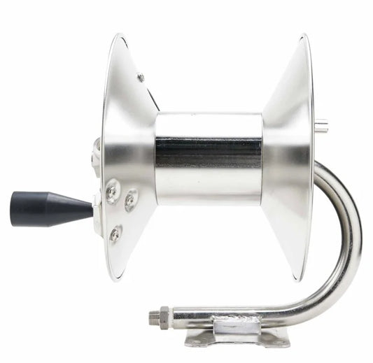 100' Stainless Hose Reel Pressure Washer 3/8" - Soft Wash Factory