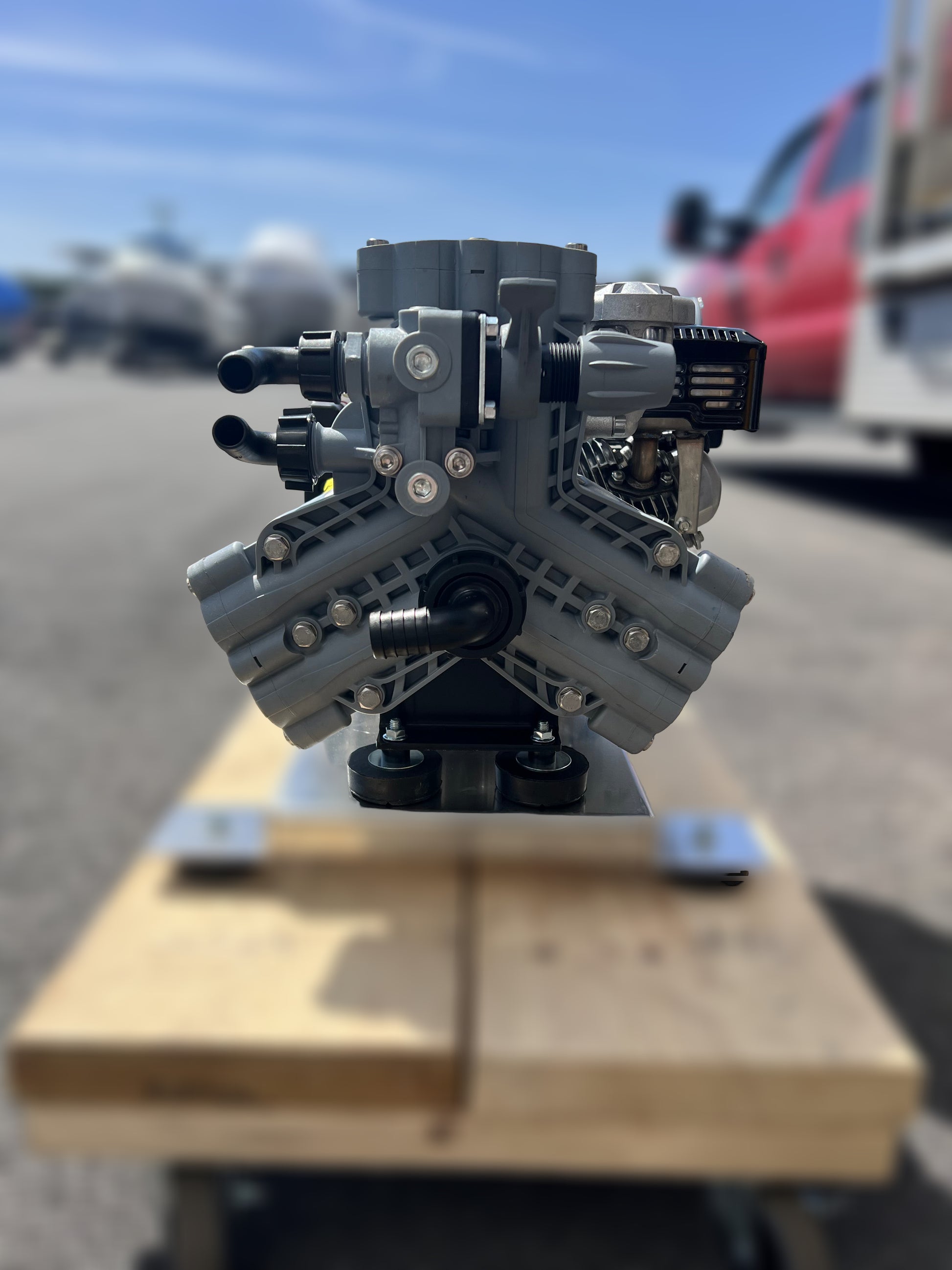NEW Comet P40 Pump and Gearbox w/ Honda GX200 Motor - Soft Wash Factory