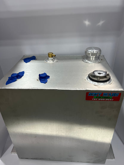 15 Gal Aluminum Custom Gas Tank w/ Mechanical Gauge