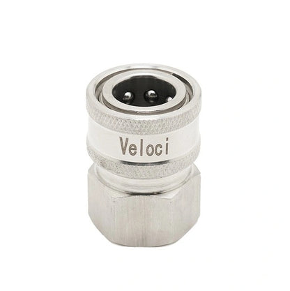Veloci Stainless Steel Coupler FPT - Soft Wash Factory