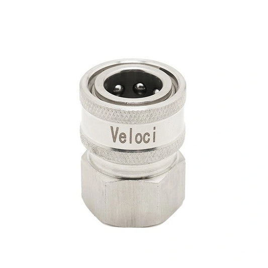 Veloci Stainless Steel Coupler FPT - Soft Wash Factory