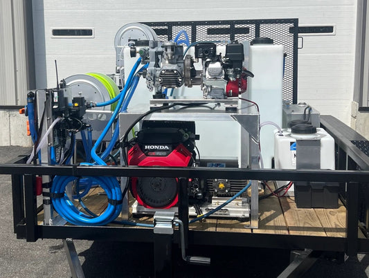 6x10 Soft/Pressure Washing Stacked Trailer - Soft Wash Factory