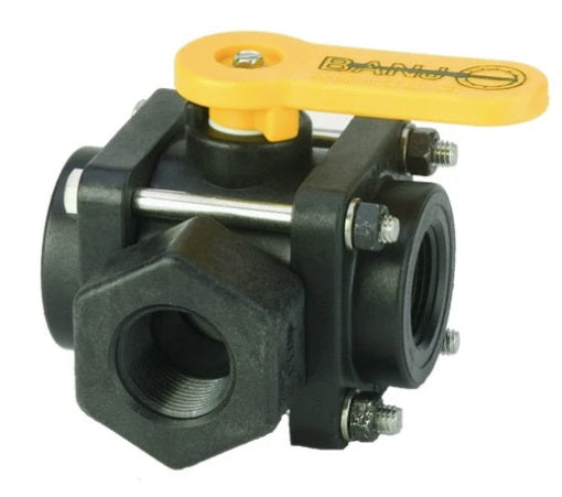 3 Way Valve Full Port - Banjo - Soft Wash Factory