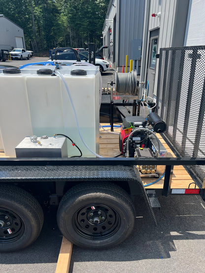 7x12 Starter-Pro Pressure/Soft Washing Trailer - Soft Wash Factory