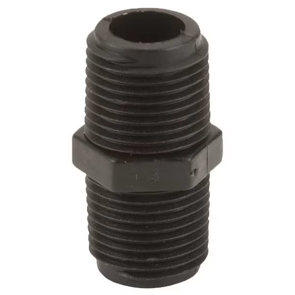 Hex Nipple NPT Male Thread Poly - Soft Wash Factory